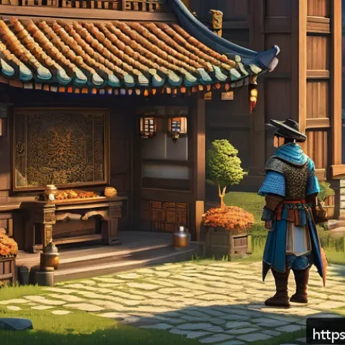 고전 RPG 리마스터 트렌드 - A visually rich scene showcasing a classic RPG character in pixel art style with modern enhancements...