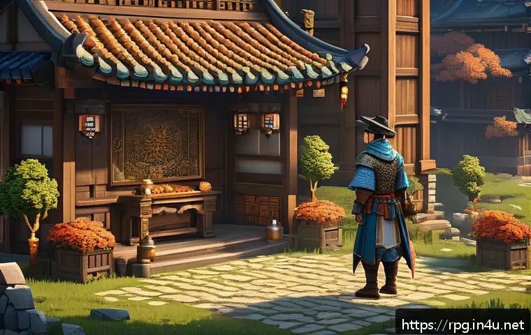고전 RPG 리마스터 트렌드 - A visually rich scene showcasing a classic RPG character in pixel art style with modern enhancements...